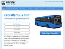 Tablet Screenshot of gibraltarbus.com